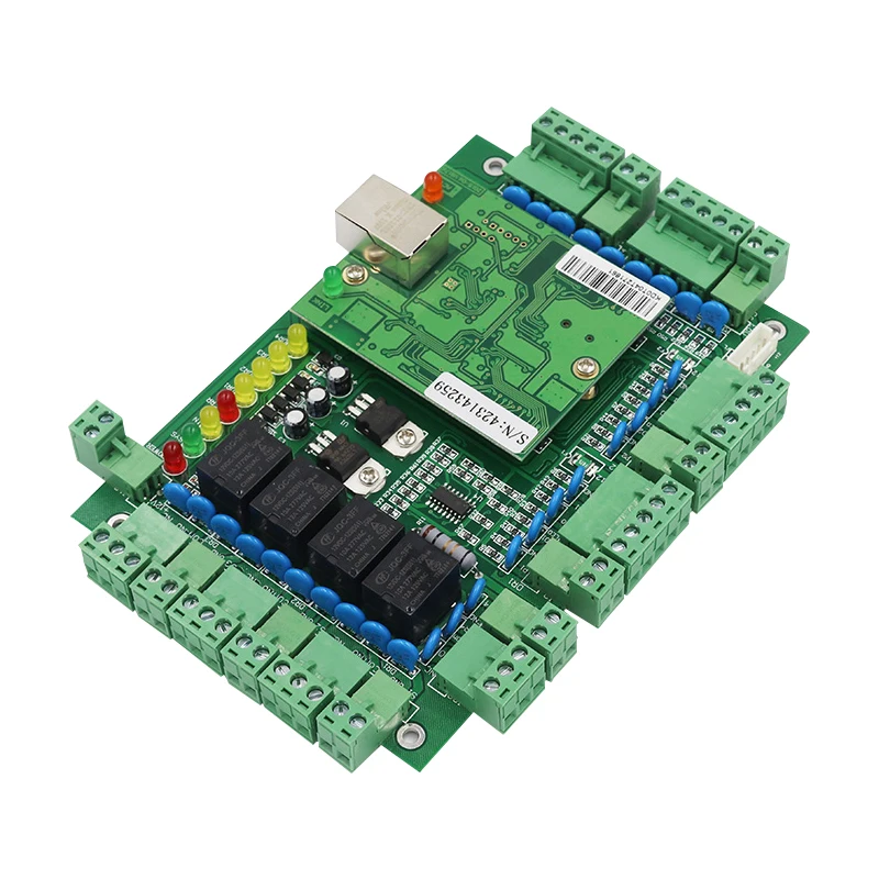 TCP IP four Doors Access Control Panel Free SDK Wiegand Security Door Access Controller RFID Access Control Board module