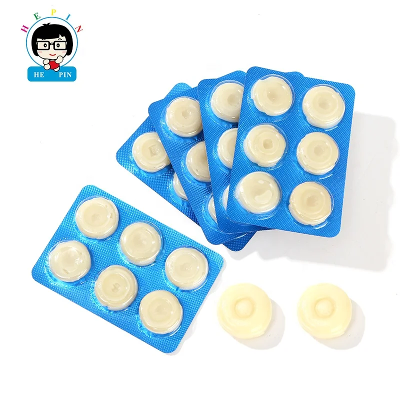 Customized Mintol Flavor Round Ball Shape White Press Hard Candy Tablet Candy For Kids