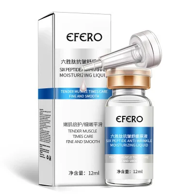  Wholesale natural hexapeptide hyaluronic acid anti-aging whitening facial serum