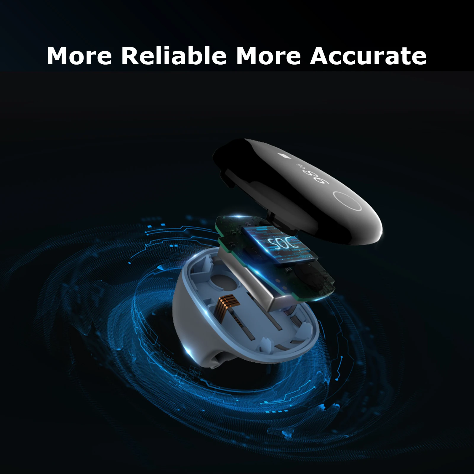 Wellue O2ring Touch Screen Monitor Heart Rate Monitor Apnea Syndrome Wrist Pulse Oximeter Diagnosing Sleep