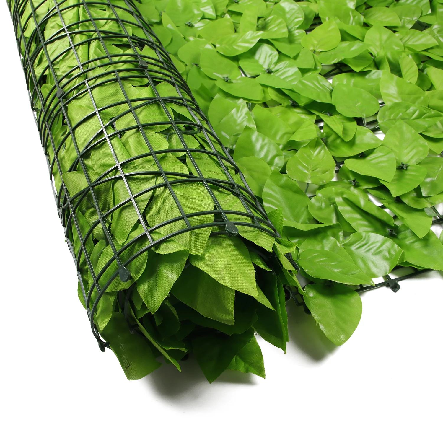 L6 Wholesale Plastic Green Leaves Privacy Artificial Ivy Screen Fence Roll for Garden Outdoor Decor