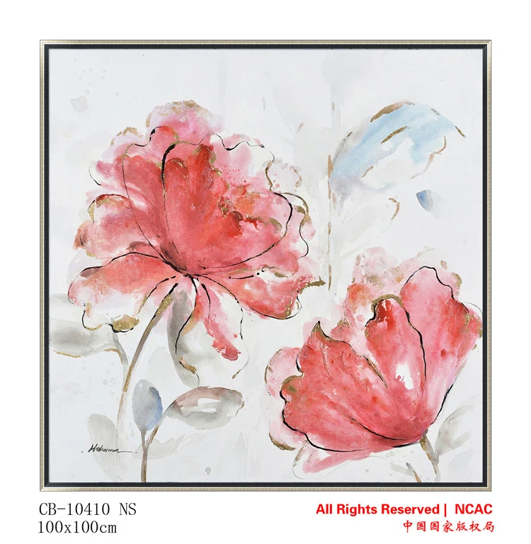 
Professional manufacture cheap hand-painted oil painting flower painting decorative paintings 