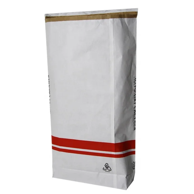 10kg 25kg Feed and feed additives 2-3 ply kraft paper bag with PE liner