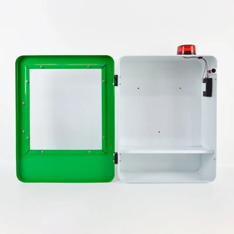 M9 New Custom WAP Medical Proof Water A First Aid Kit Storage Wall Indoor AED Cabinet With Alarm