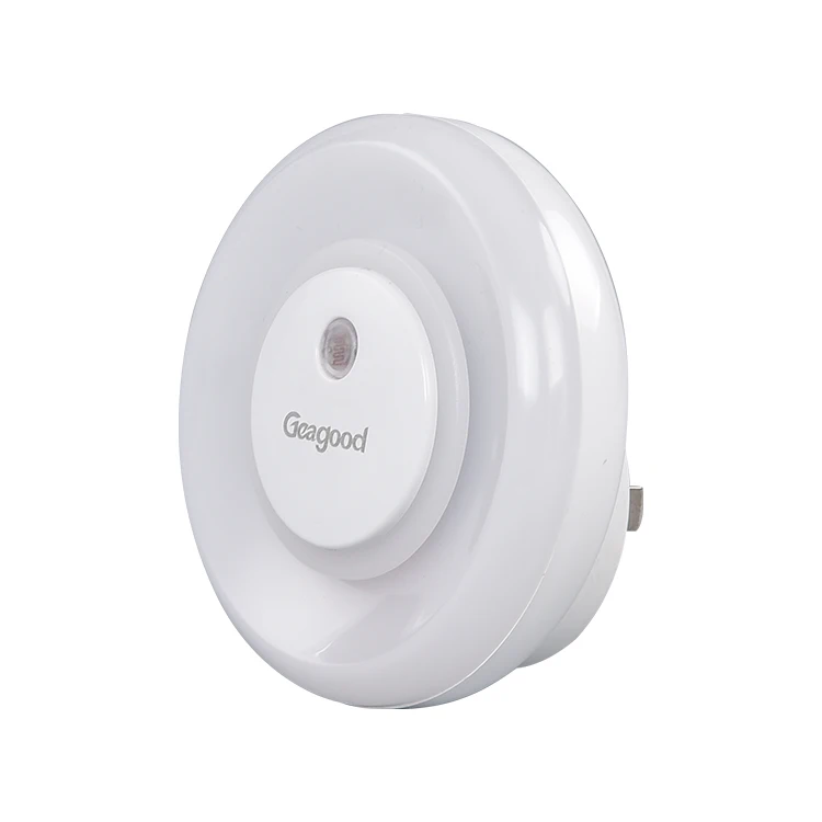 Круглая Ночная лампа Geagood высокого качества, 0,8 Вт, настенная лампа с датчиком движения, комнатный ночник с датчиком движения