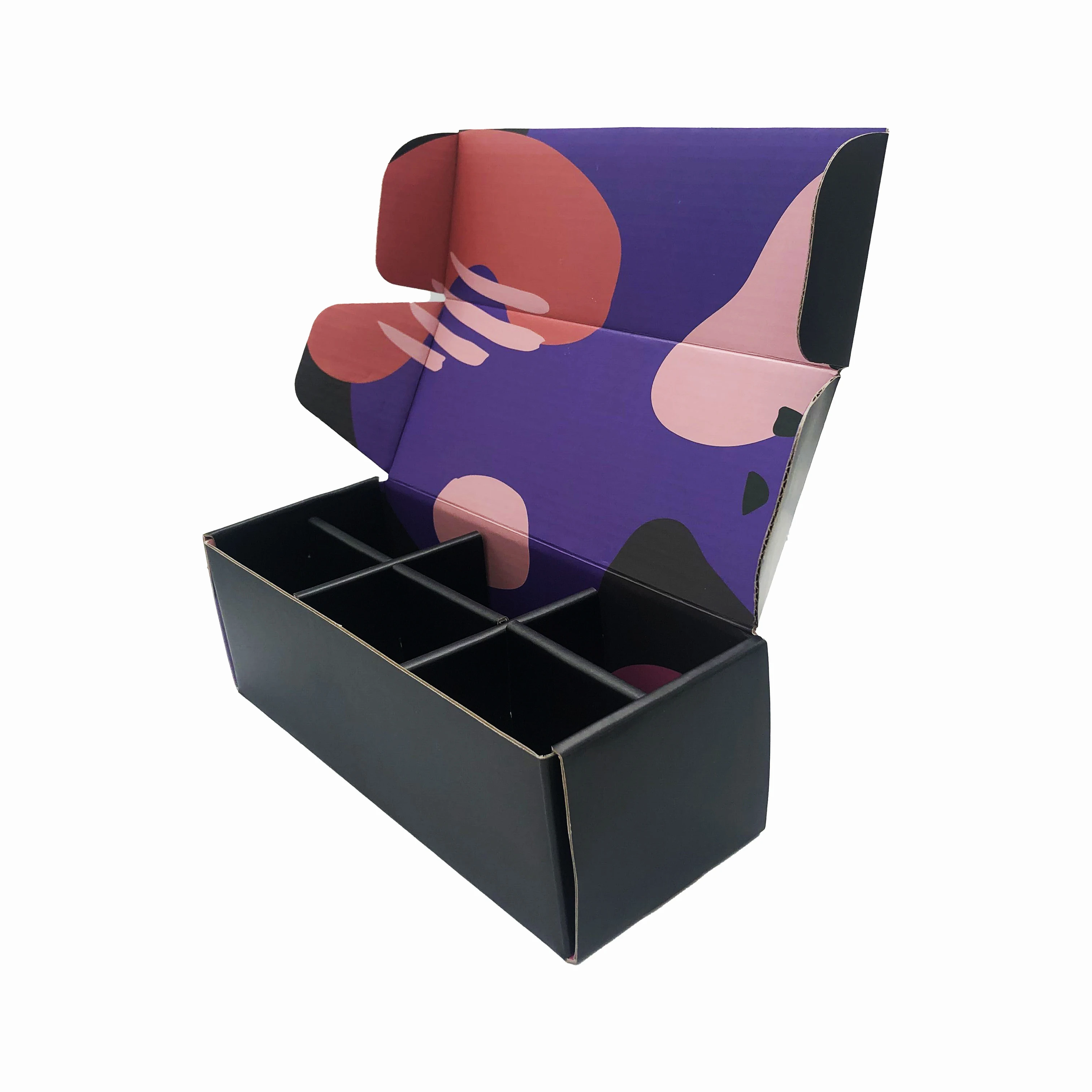 Customized pattern packaging purple pink green luxury custom tweezers eyelash box