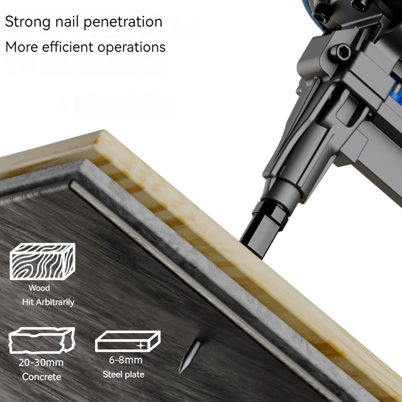 Plumbers and electricians special rob concrete electric nail gun gas straight nail gun cement wall steel nail gun