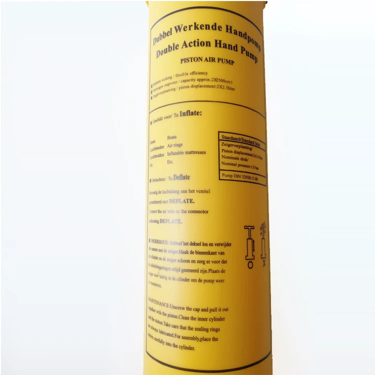 High Quality plastic Foot Air Pump  Two-way Hand-pulled inflator for inflatable toys