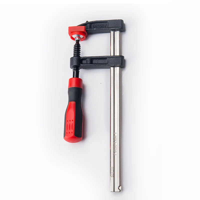 PP TPR handle carbon steel woodworking table tools woodworking clamp fastening plate clamp F clamp