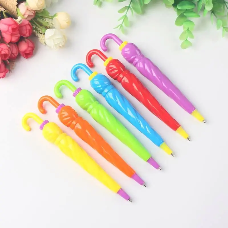 Cheap customized wholesale promotional cute fancy umbrella ballpoint pen stationary ball point pen