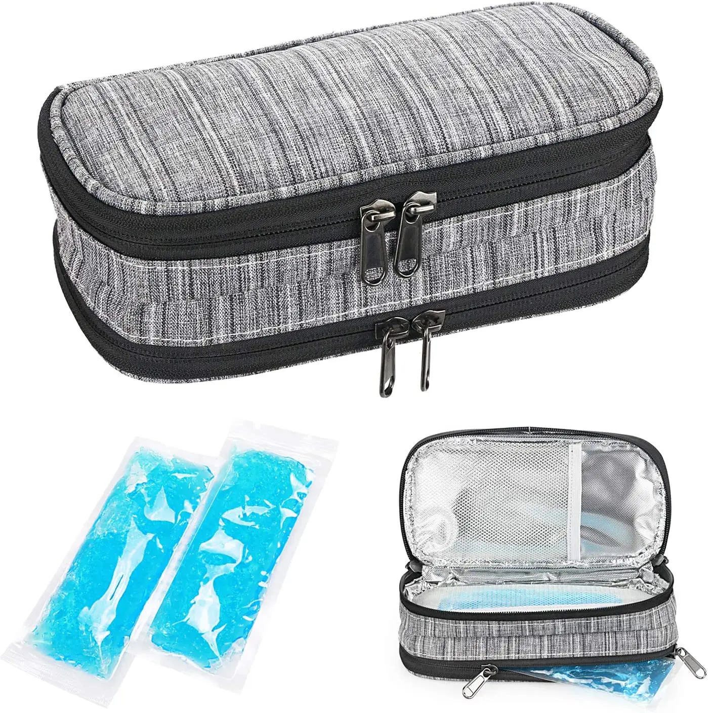 2023 Insulin Double Layer Handy Medication Insulated Diabetic Carrying Cooling Bag for Insulin Pen