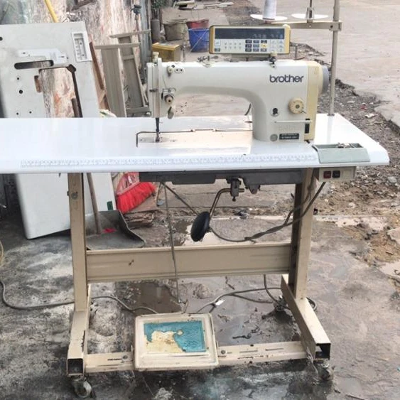  Б/у промышленная швейная машина brother 7200C с одной иглой и прямым приводом триммером для