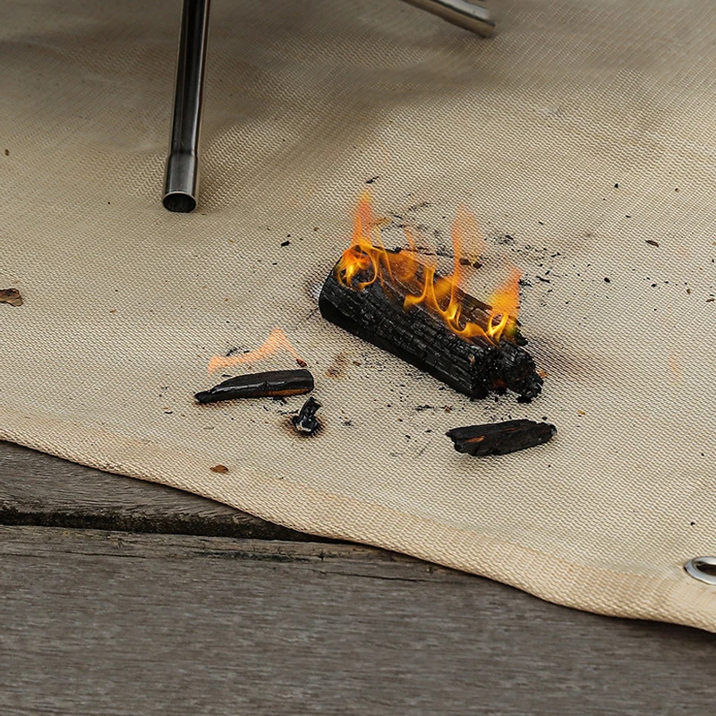 Fire pit mat 60*90 cm  23.6*35.4 inch fireproof mat Fiberglass