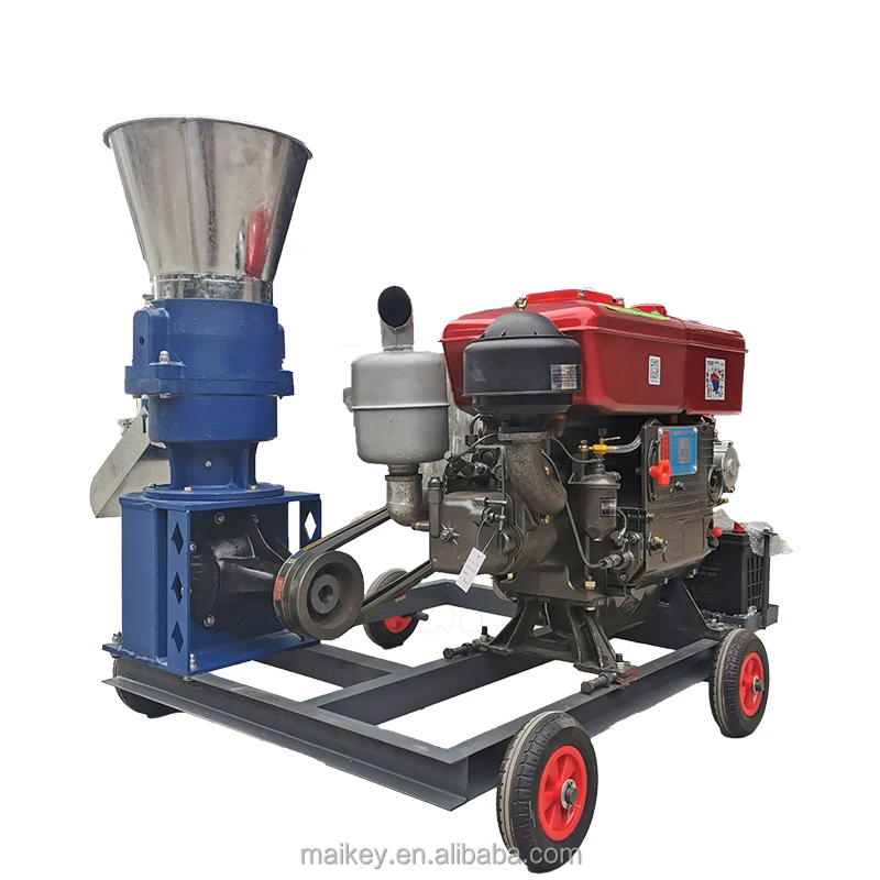 Pelletizer Machine Animal Feeds Commercial Plastic Palm Corn Grass Squeezing Feed Pelleting Mini Machines Maker Pellet Making