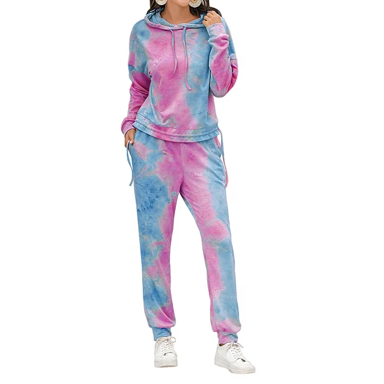 OEM spring  sweat suits women Custom fleece  women set   oversize hoodies set