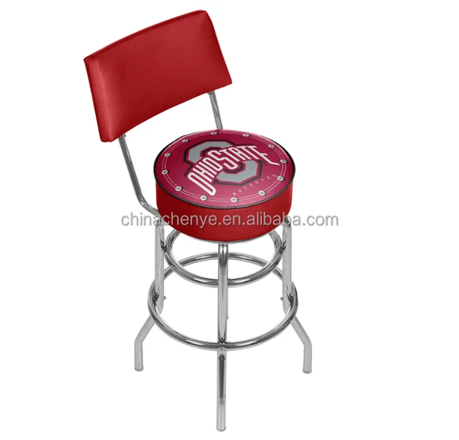 Modern Kitchen Bar Stool Chairs Factory Price Metal PU Leather Bar Stool Customized Logo Design Bar Stool