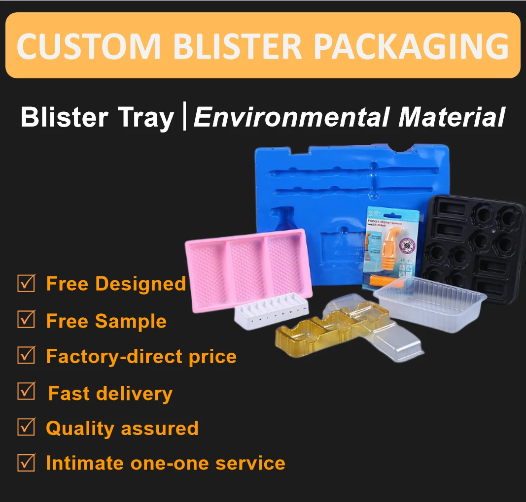 customized compartments disposable food grade PP frozen food blister plastic dumpling packaging tray