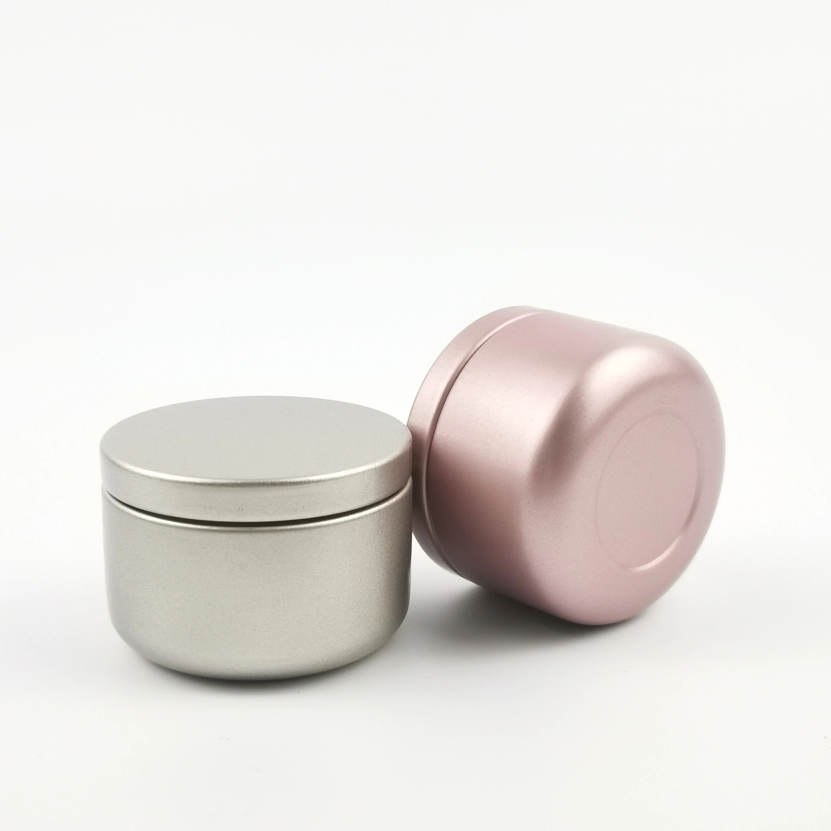 Reusable Round Screw Cap Aluminum Jar Metal Tin Can Soap Lip Balm Cosmetic Candle Containers