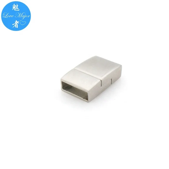 matt polished Stainless Steel Bayonet Clasps 22*14mm Jewelry Clasp for Leather Cord