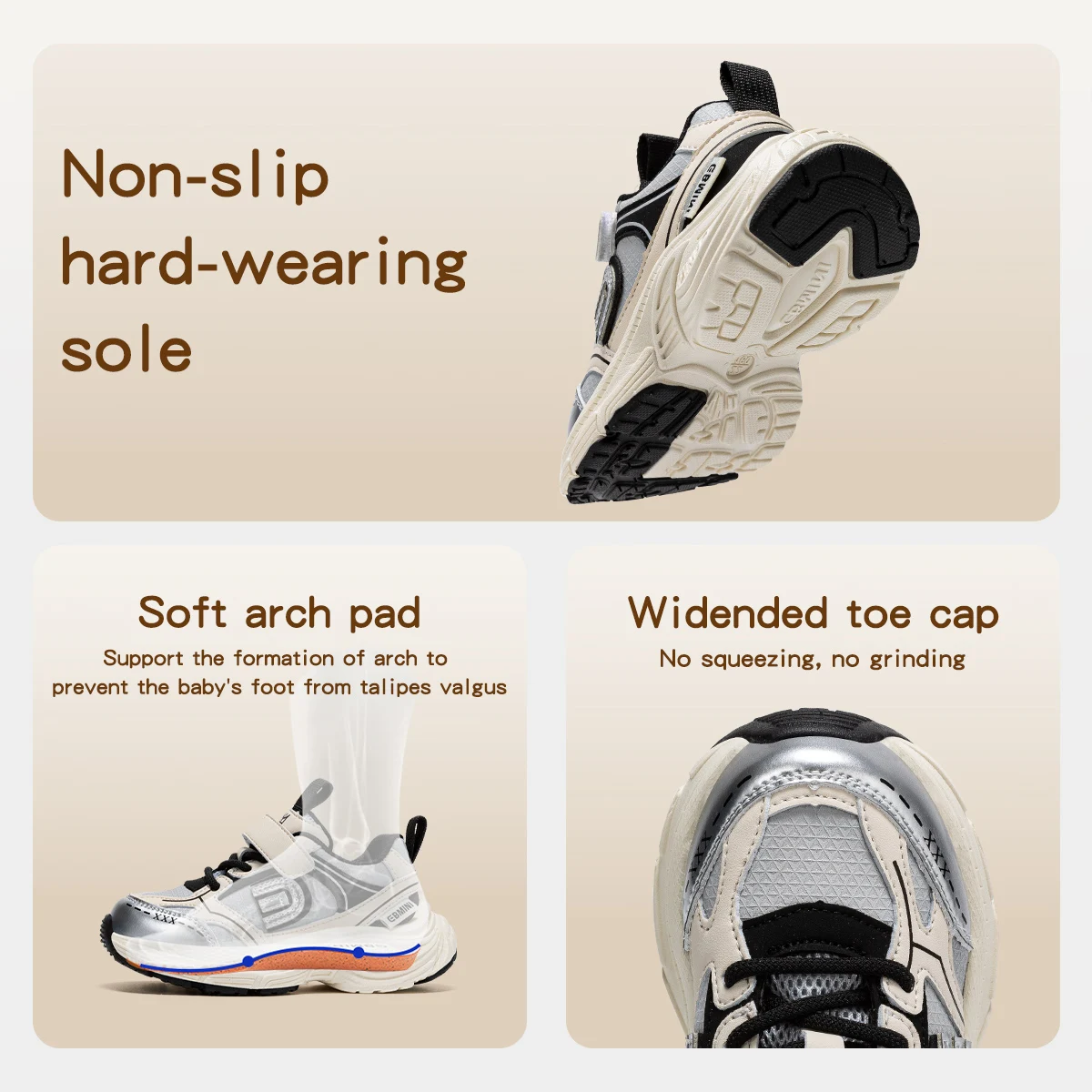 EBMINI children sneakers running casual non-slip chunky sneakers autumn new girls baby shoes breathable outdoors boys shoes