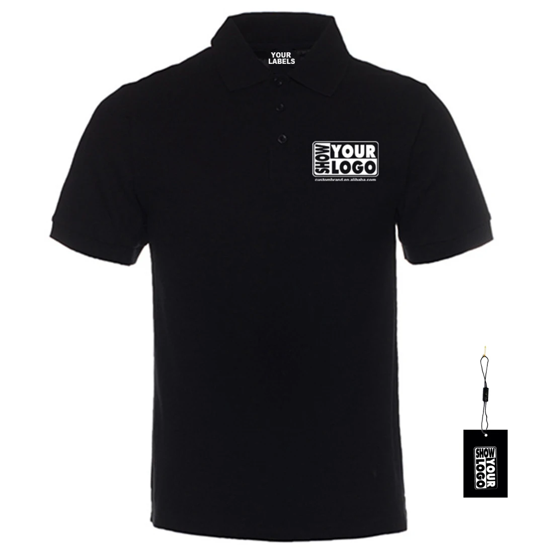 220gsm 6.5oz knit More Than 18 Colors Stocked 3 Buttons Classic Mixed Color And Size Accep 100% Cotton Unisex Mens Polo Shirt