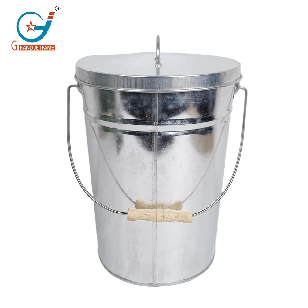 15L galvanized ash bucket Fireplace buckets Oval shape