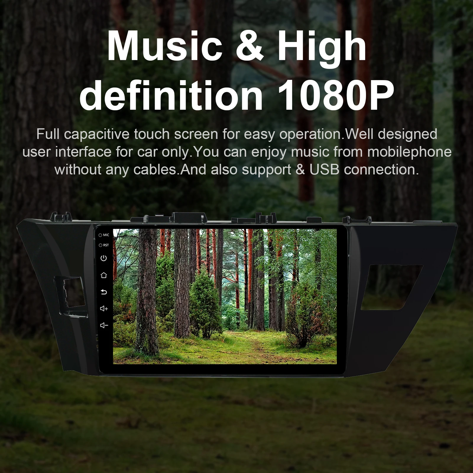 For Toyota Corolla 2014-2016 Android 10.1 Car Radio Car Multimedia Player Build in GPS WiFi USB 10 Inch DVD Car Player