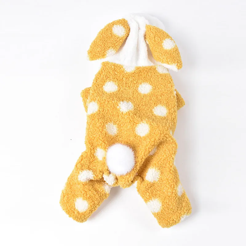 Wholesale Luxury Four-Legged Coat Dogs Cats Funny Rabbit Ears Funny Rabbit Ears Thickened Fleece Pet Animal Winter Spring Wool