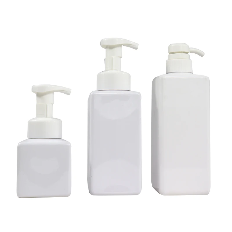
New Design Luxury Empty PETG 100ml Plastic Square Body Lotion Pump Bottle For Liquid Soap Hand Wash 