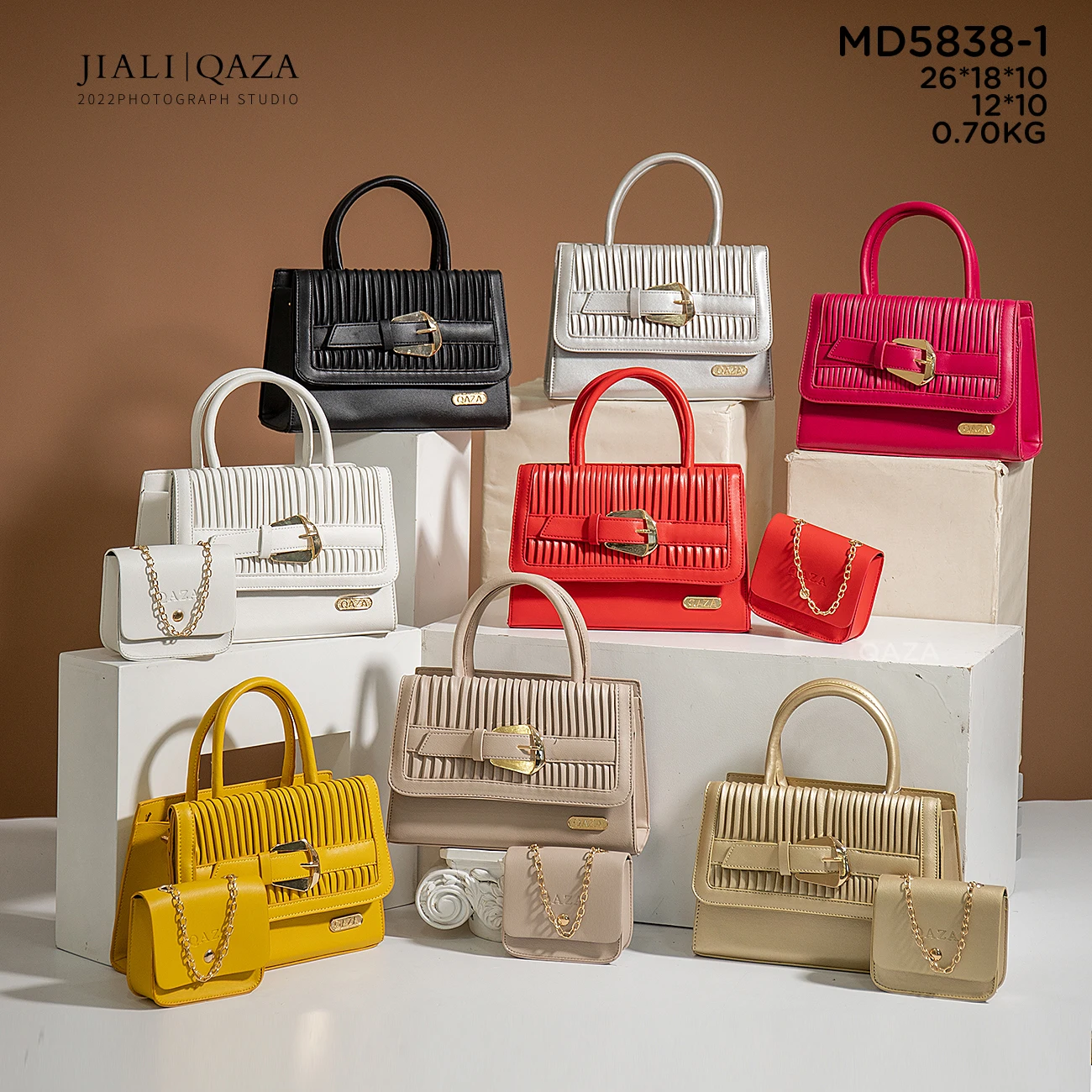 Jiali QAZA Classy Design online shopping handbags set bolsas femininas luxury handbags for women 2023 ladies hand bags