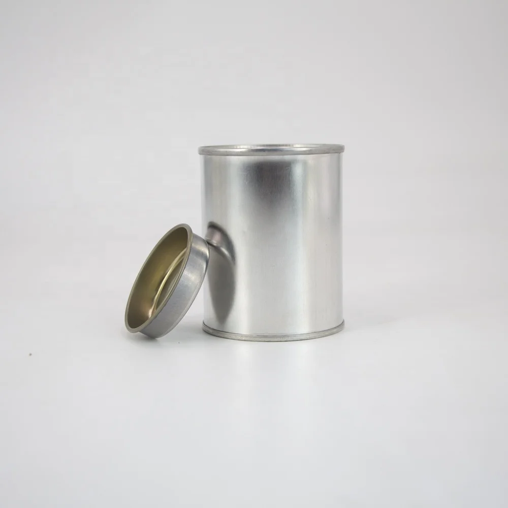Wholesale 500ml empty round tinplate container paint tin can for package