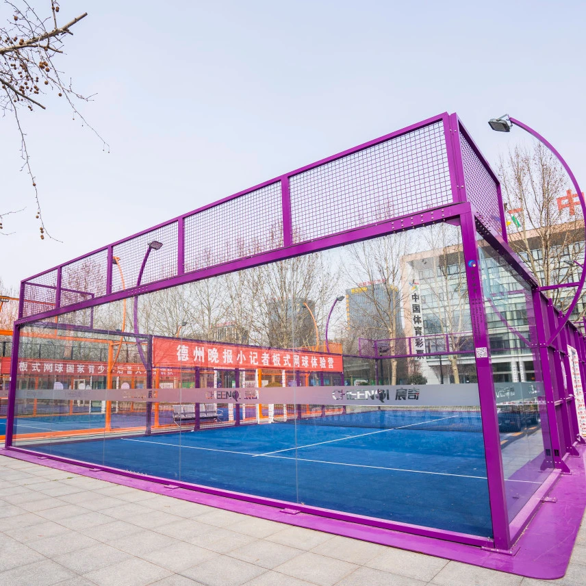 EXITO OEM Best Selling Panoramic Canchas De Padel Tennis Court Panoramic Paddle Tennis Court