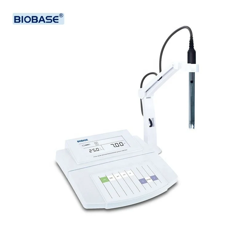 BIOBASE China J Benchtop pH Meter PHS-25CW Water quality test digital electrode with cheap price Benchtop pH Meter for lab