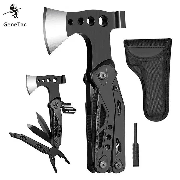 multifunction Hot Sale Multi Function Firestones Folding Tool Plier Axe Hammer Outdoor Camping hiking Multitool Axe