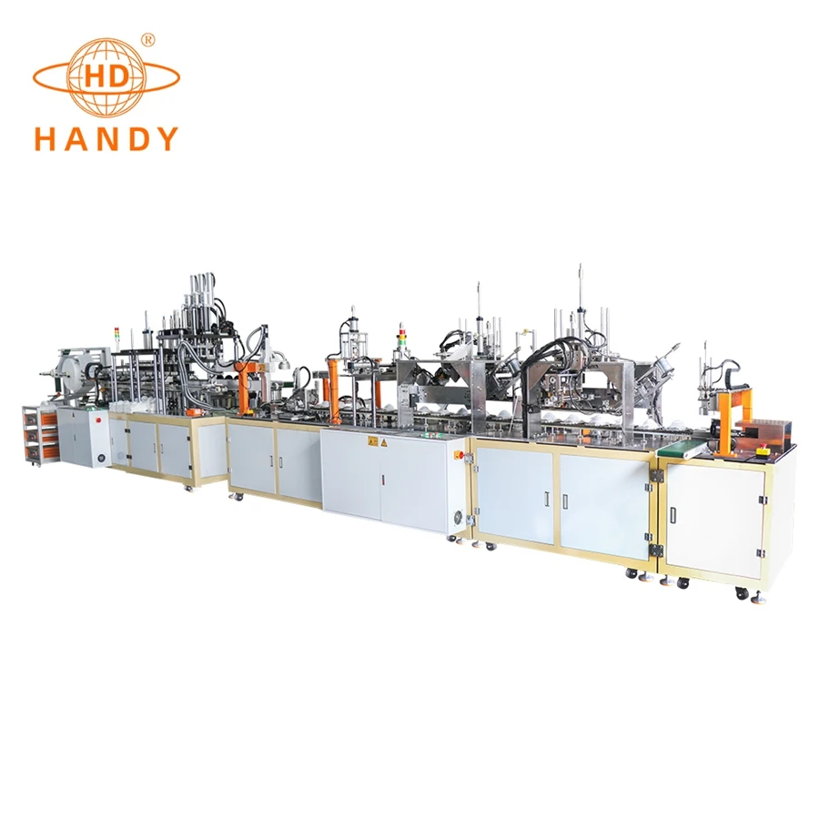 Factory Price Full Automatic High Speed Head Loop Nail Type N95 Face Mask Machine Cup Shape Mask Making Machine