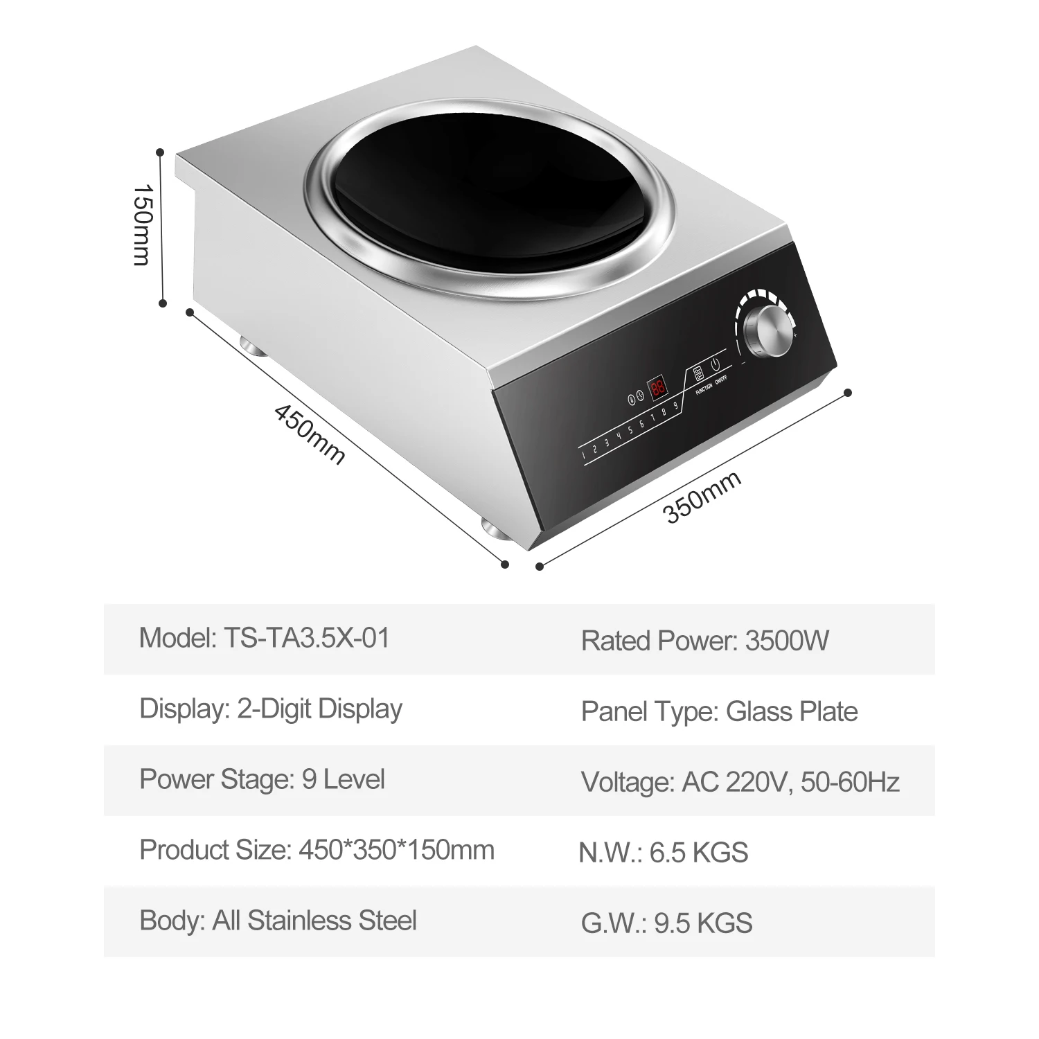 Akülü elektrikli indüksiyon ocak