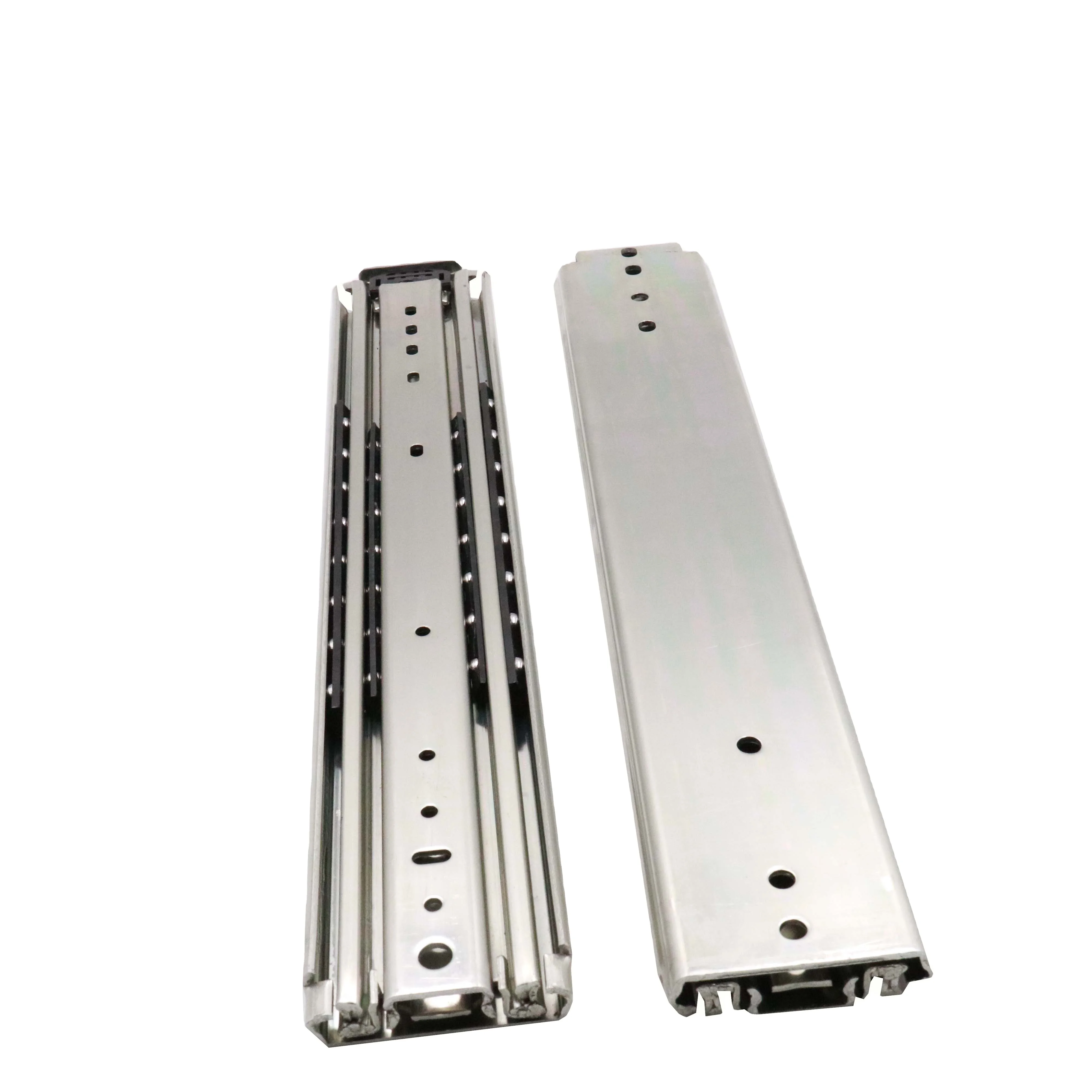 Brand New Kit Rail Drawer Runners Guide Rails Basket Soft Closing Ball Bearing Rail Telescopic Drawer Slide