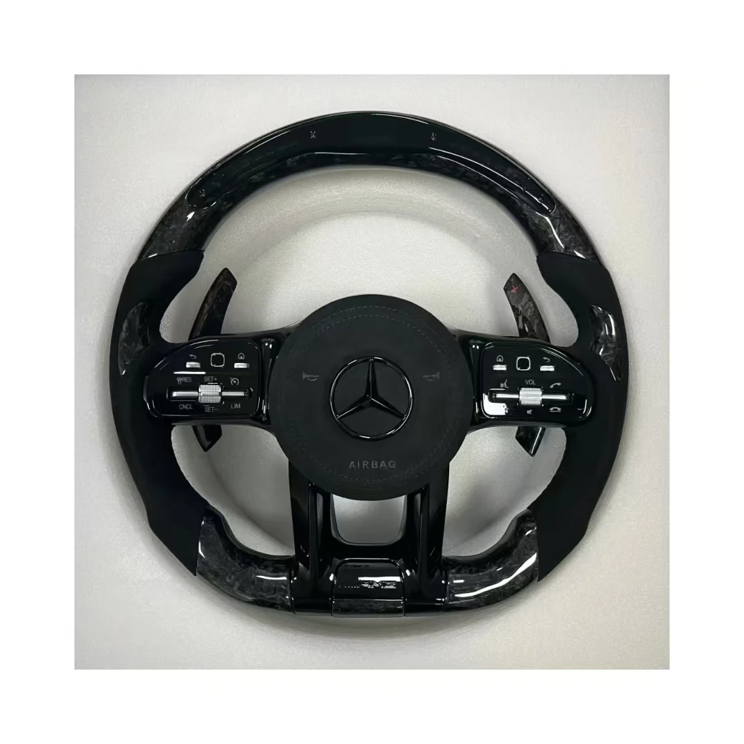 Углеродное Рулевое колесо для Mercedes Benz AMG W204 W205 W211 W203 W212 W176 W213 Cla W210 W124 W177 W221 A C E S Class