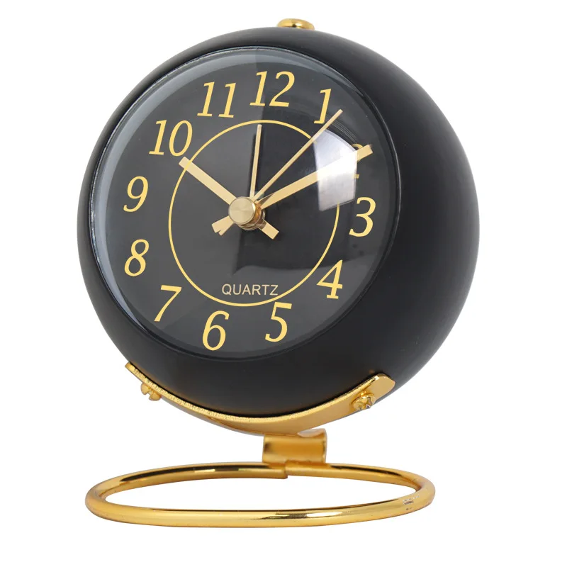 Modern round Table Clock Fashionable Alarm Clock with Multi-Color Options Customizable Maternity Children Home Decoration