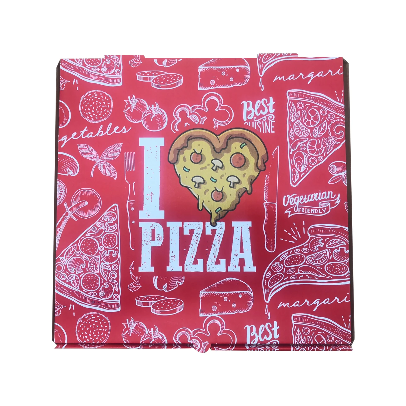 Wholesale manufacturer custom pizza carton takeaway box plain personalized pizza box