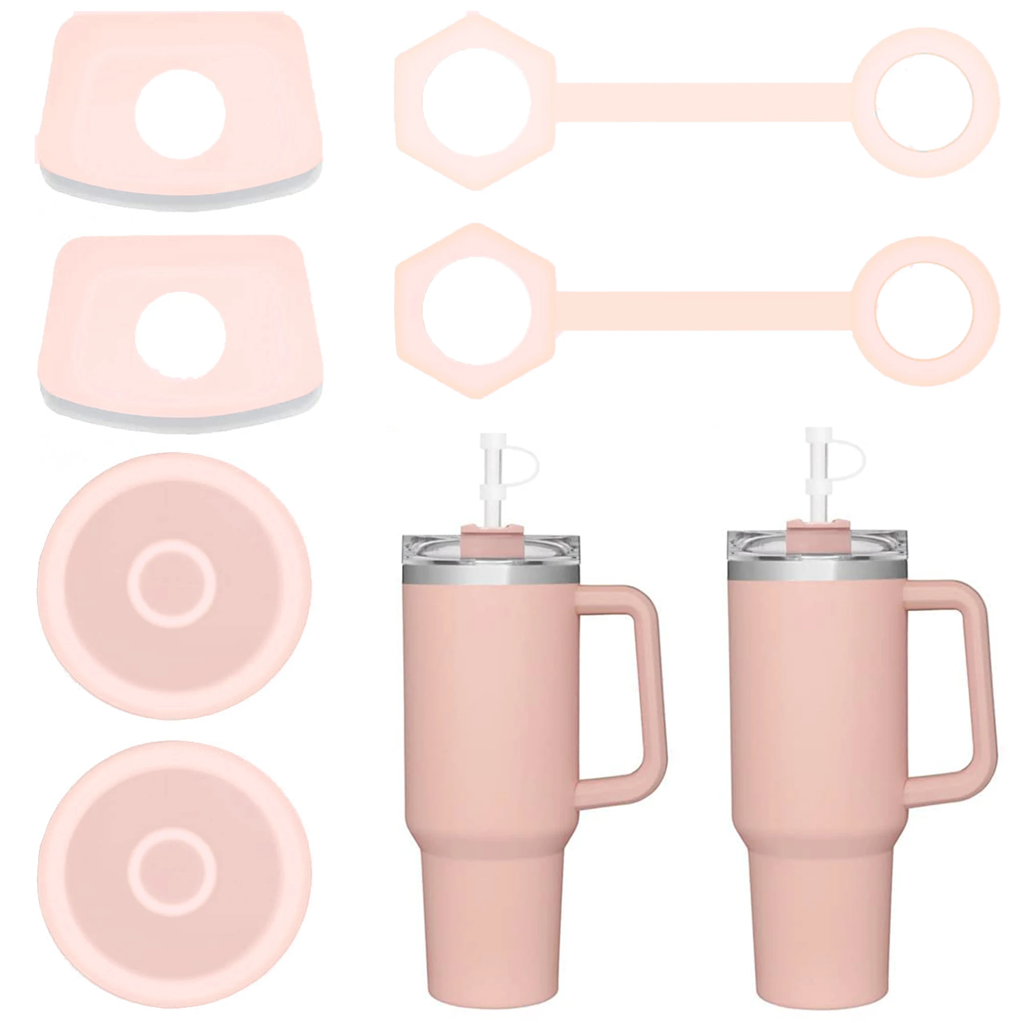 Silicone Straw Topper Straw Cap Silicone Straw Cover Cap for Stanley Cup