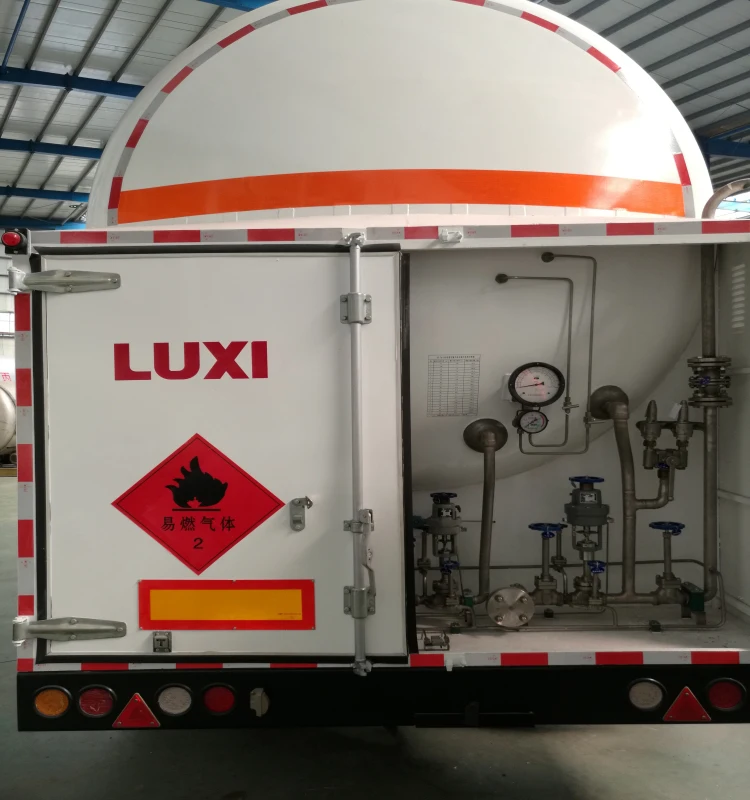 40FT 52.6cubic meter 3-axle LNG semi trailer truck