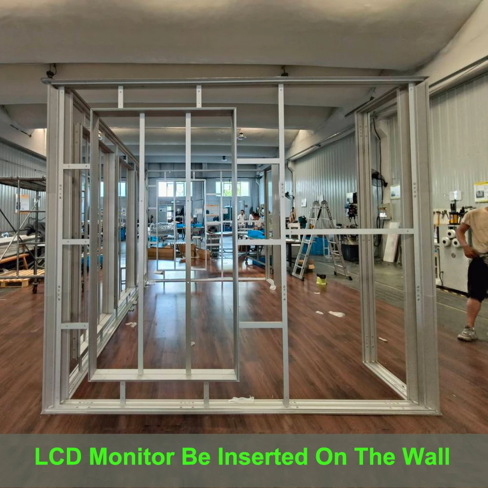 10x20ft Modular Aluminum Exhibition Tension Fabric Portable Advertising LED Lightbox Backdrop Backlit Display Trade Show Booth