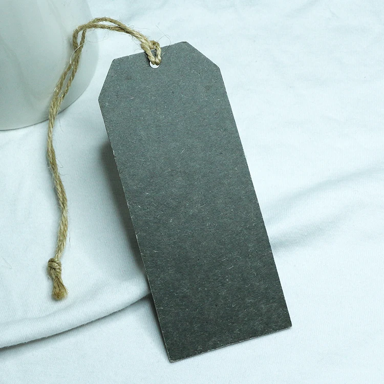 Name Logo Brand Tags Kraft Paper Tags Metal Eyelet Clothing Hang Tags Custom Free Design Printing with White Black String