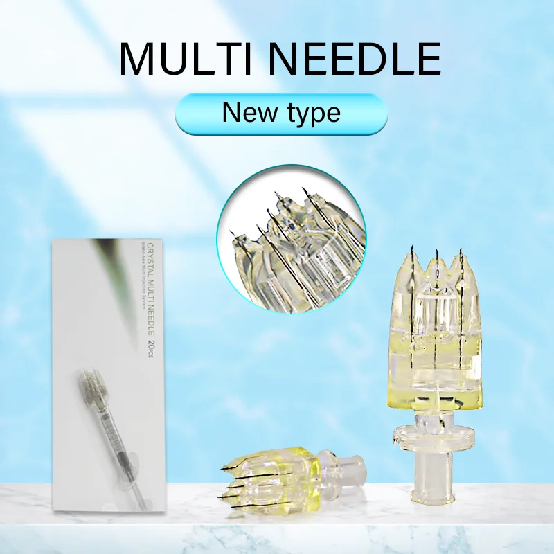 Buy 2022 korea multi sample needle syringe type crystal multi needle with head mini 5 pin