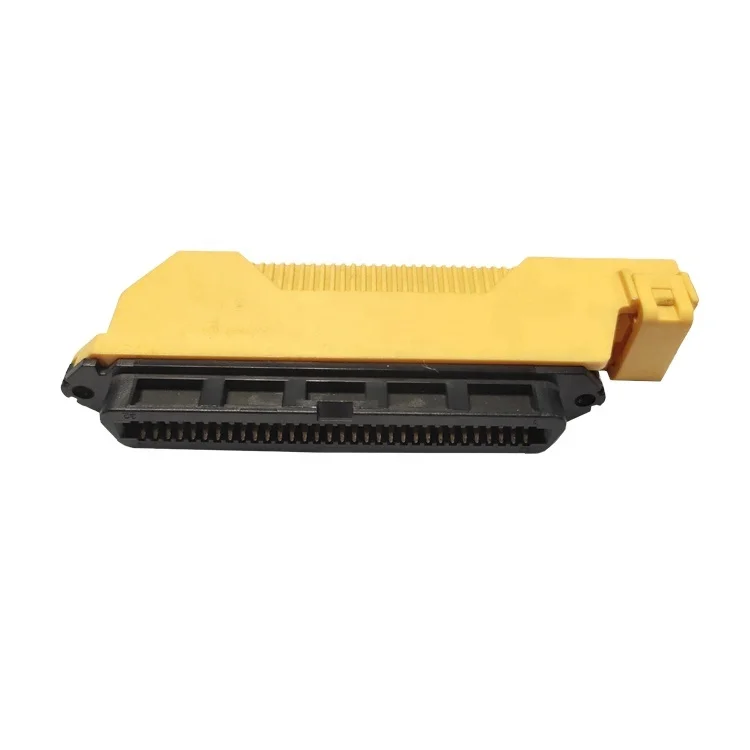 64pin Centronic connector, Female Receptacle crimping Type 64 pos IDC D-SUB Connect0r with L Shape Plastic Cover