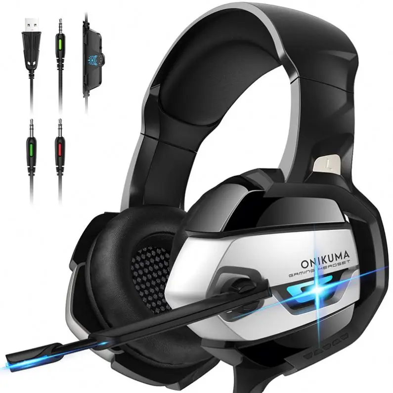 Free Sample hot sale PC Gaming Earphones Headphones Headsets Gaming headset 7.1 Headphone With Mic