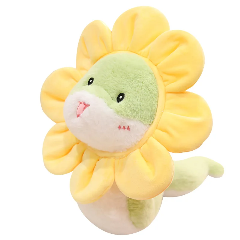 Flowers Plush Snake Stuffed Animal Toy Cute Soft Cuddly Plush Toy for Boys & Girls