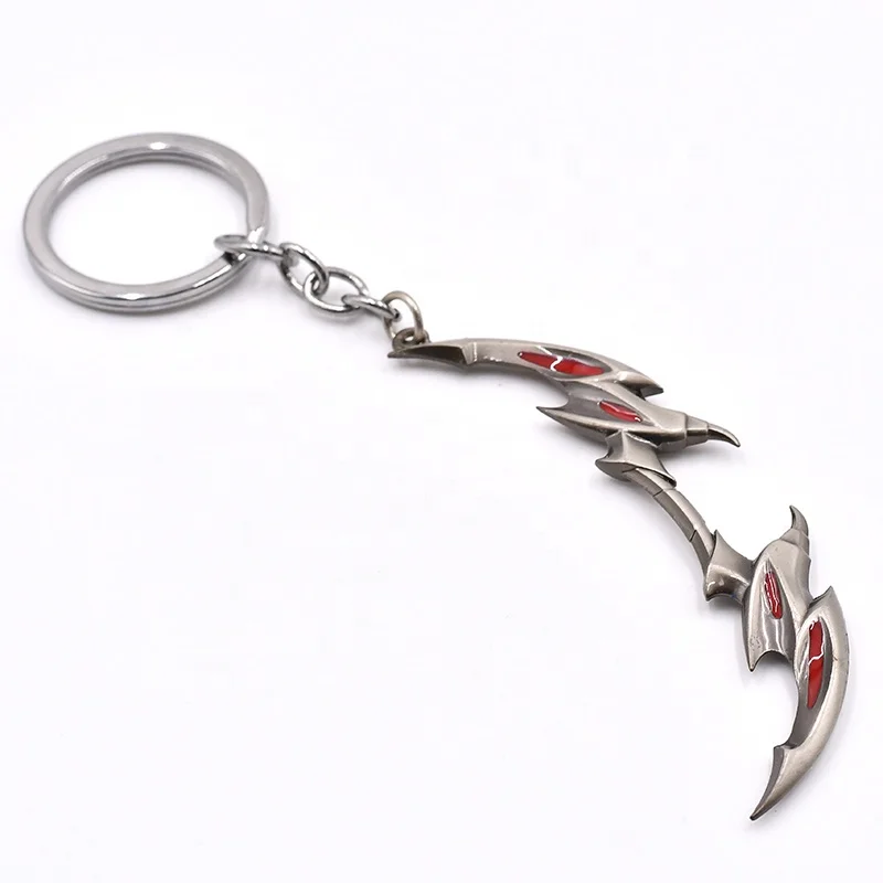Metal Keychain of Popular Game LOLs Accessories Pendant Special Mini Key Ring For Key or Bag Decoration Fans Collection