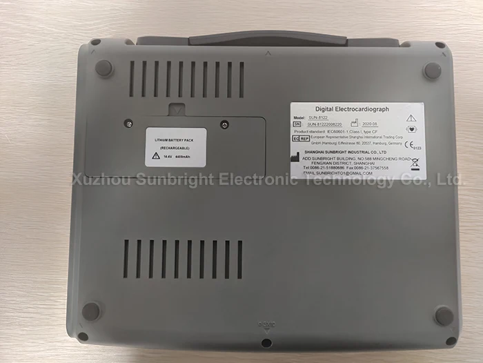 SUN-8212 Automatic medical diagnostic device ECG machine 12 channel 10 inch touch screen ECG Machine